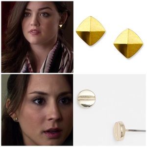 Vince Camuto Stud Earring Bundle Pyramid Bolt